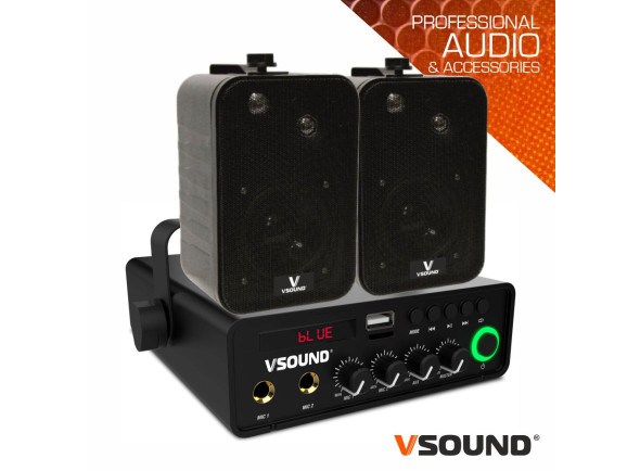 VSOUND Sistema de Sonorização 60W 12/230V 20m2 VSOUND Sistema de Sonorização 60W 12/230V 20m2